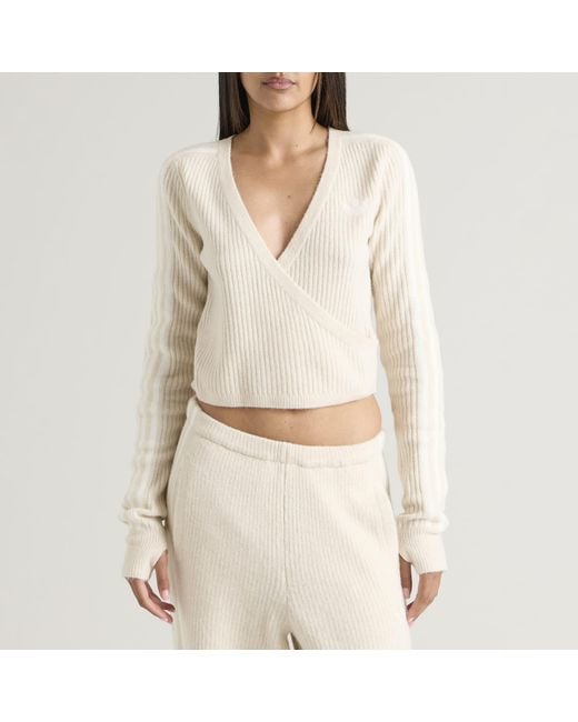 Adidas Natural X Jennie Knit Wrap Cardigan