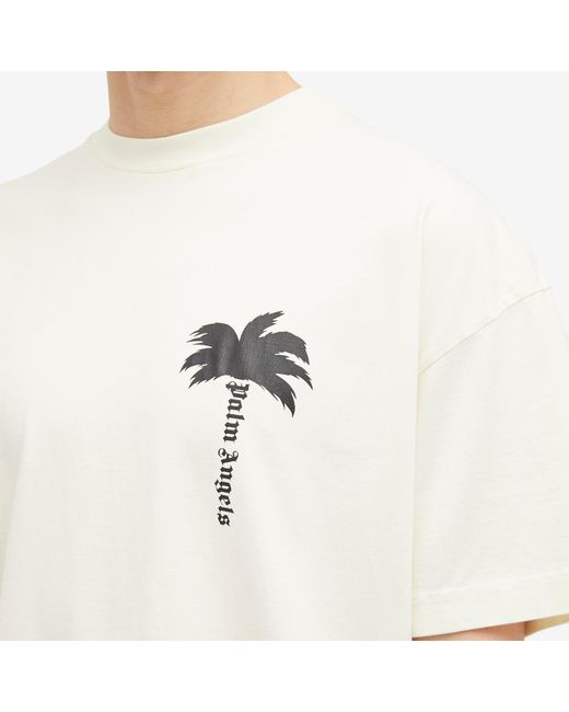 Palm Angels White Palm T-Shirt for men