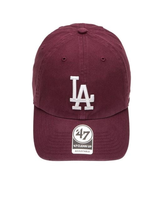 '47 Purple 47 La Dodgers Clean Up Cap