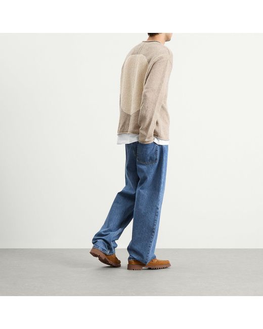 Folk Brown Slouch Crew Jumper for men