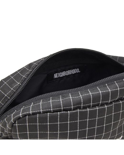 Neighborhood Black Reflective Pouch for men