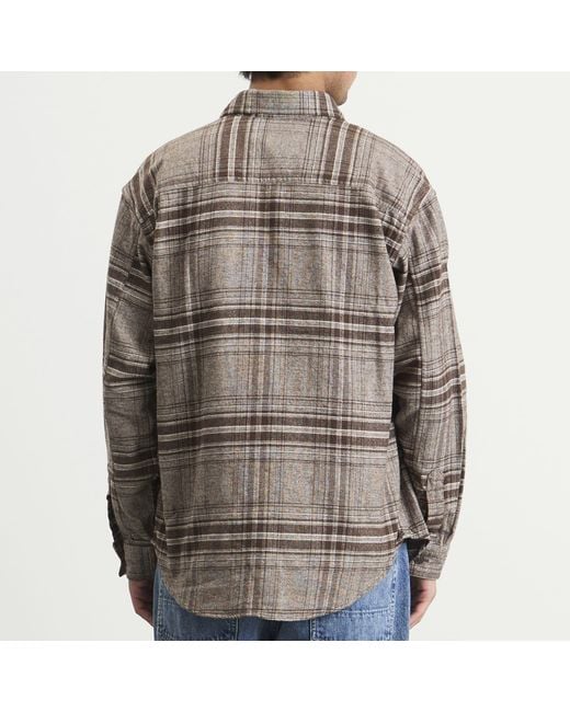 NN07 Gray Adwin Check Overshirt for men