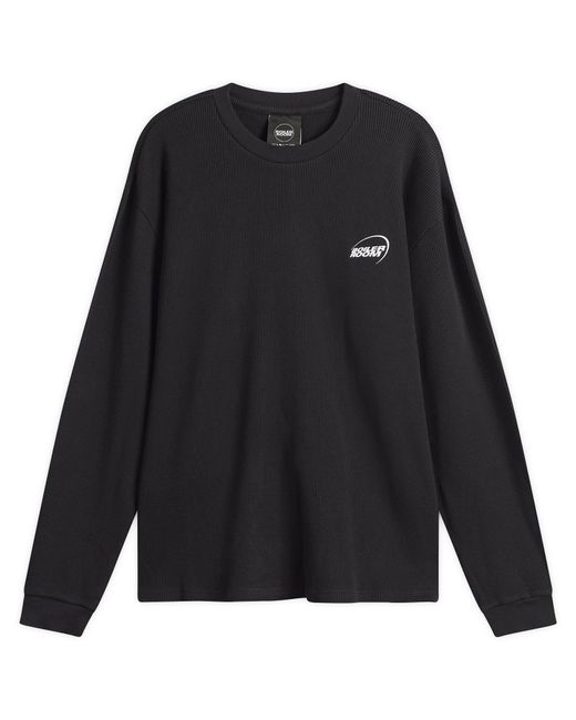 BOILER ROOM Waffle Long Sleeve T-Shirt in Black for Men | Lyst