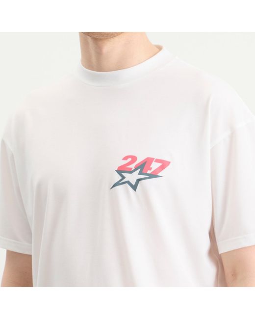 REPRESENT 247 White Represent Team 247 Star Print Oversized T-Shirt for men