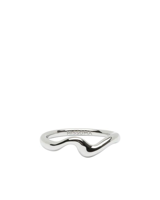 Missoma Metallic Molten Wave Stacking Ring
