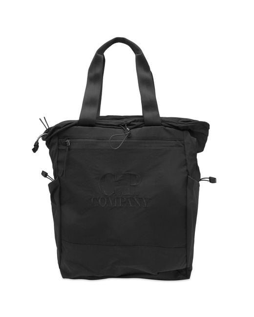 C P Company Black Chrome-r Tote Backpack for men