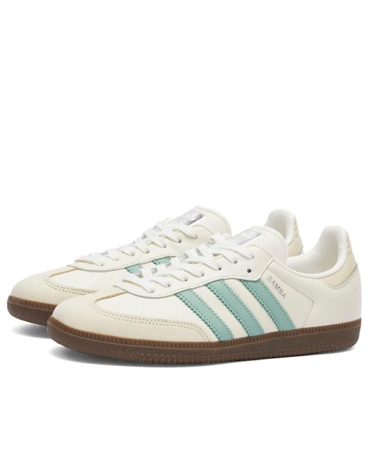 Amazon.com | adidas Owhite/FTWWHT/WONALU Women's Samba OG W Off whiteFtwr  White/Wonder Alumina 5 US, 5 Wide | Fashion Sneakers