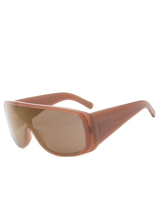 Retrosuperfuture Brown X Mm6 Mask Sunglasses