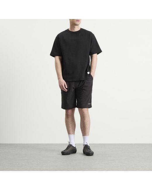 NANGA Black Airflex Waffle T-Shirt for men