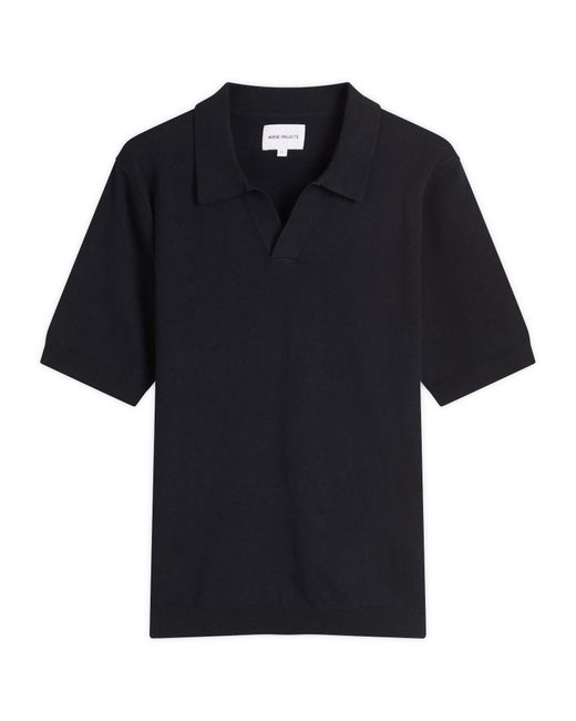 Norse Projects Blue Leif Cotton Linen Polo for men
