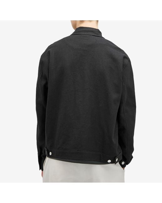 Wax London Black Mitford Linen Jacket for men
