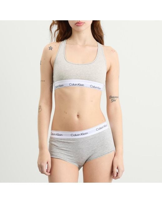 Calvin Klein Gray Icon Unlined Bralette