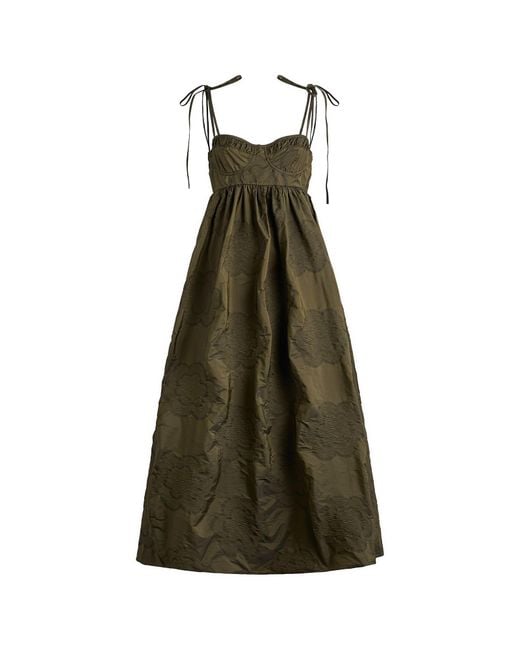CECILIE BAHNSEN Green Alena Dress