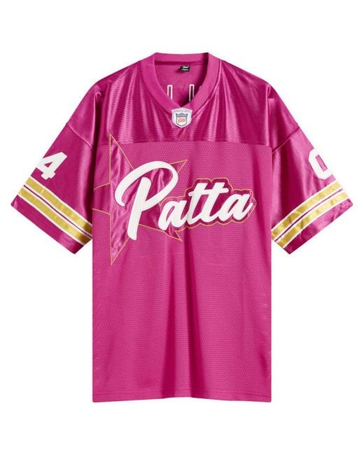 PATTA Pink All Star Football Jersey for men
