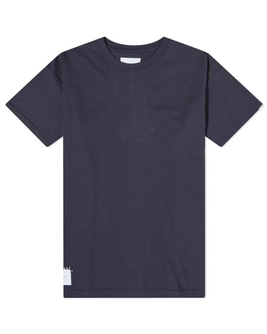 (w)taps Blue 26 Sleeve Tab T-Shirt for men