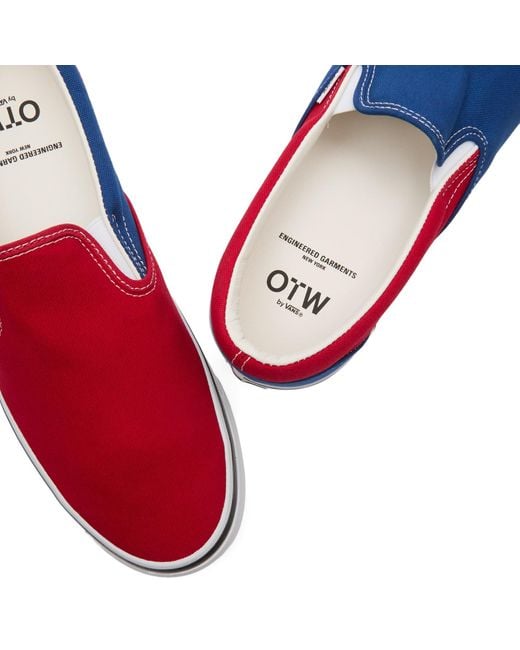 Vans Blue X Engineered Garments Otw Classic Slip-On 98 Sneaker for men