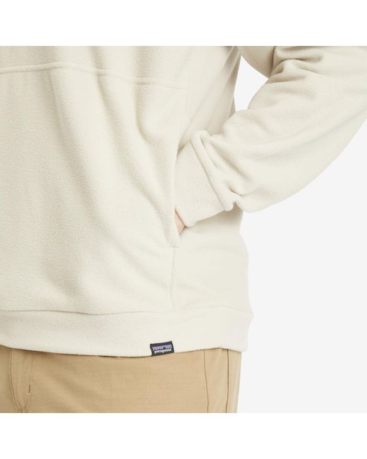 Patagonia White Micro D Crewneck Fleece for men