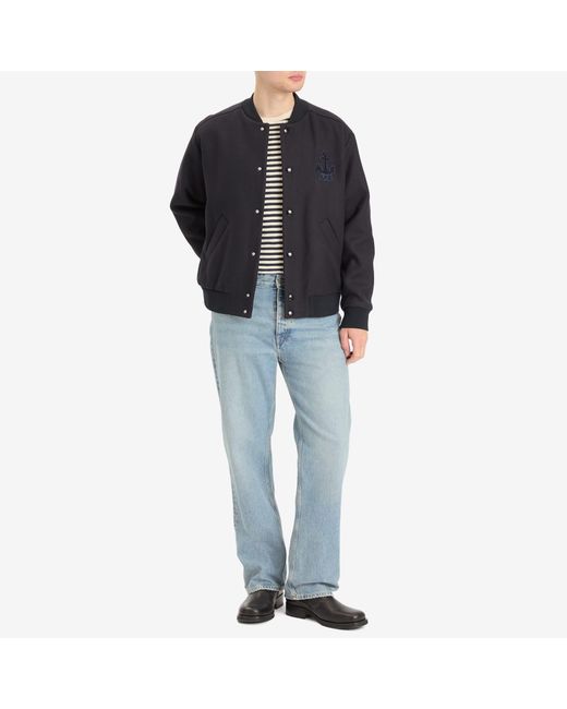 A.P.C. Black Micka Varsity Jacket for men