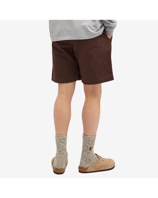 Gramicci Brown Twill G-Shorts for men
