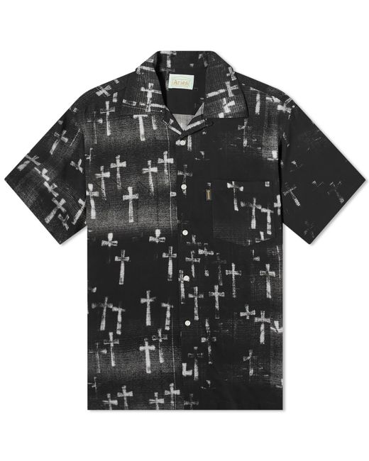 Aries Black Graveyard Vacation Shirt for men