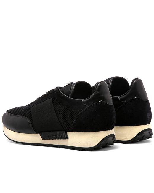 moncler suede mesh runner