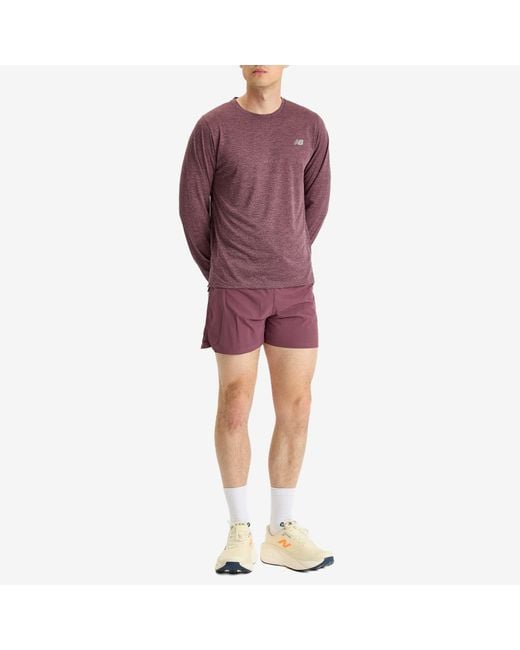 New Balance Purple Athletics Long Sleeve