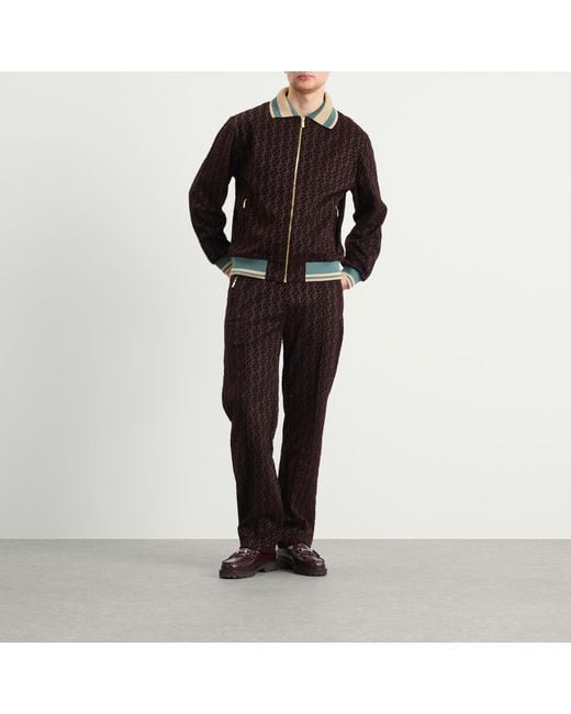 Drole de Monsieur Brown Drole De Monsieur Monogrammed Tracksuit Trousers for men