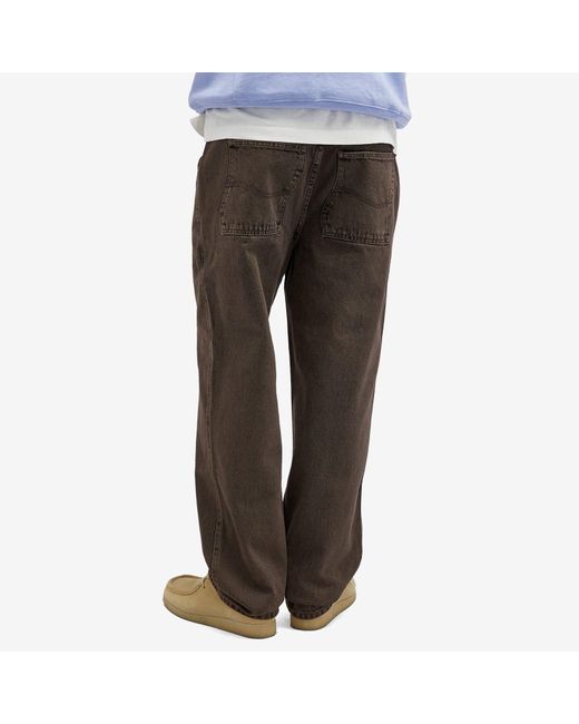 Dime Brown Classic Relaxed Denim Pants for men