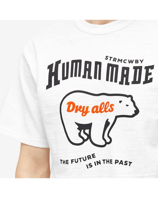 Human Made White Polar Bear T-Shirt for men