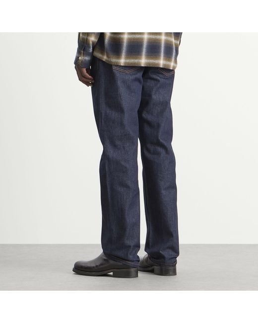 Nudie Jeans Blue Rad Rufus Straight Leg Jeans for men