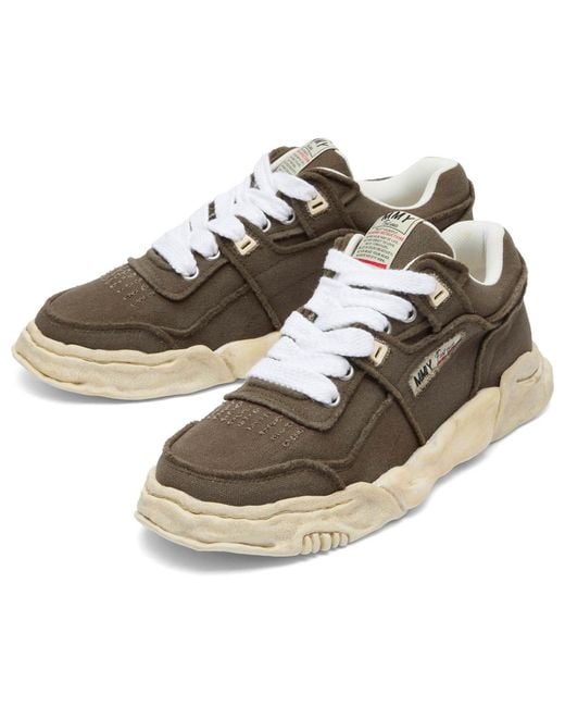 Maison Mihara Yasuhiro Brown Parker Embroidery Vintage Low-Top for men