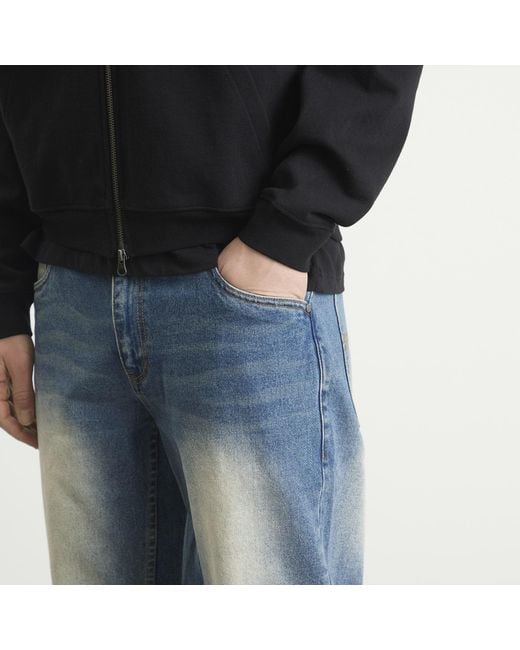 Dime Blue Relaxed Denim Jeans for men
