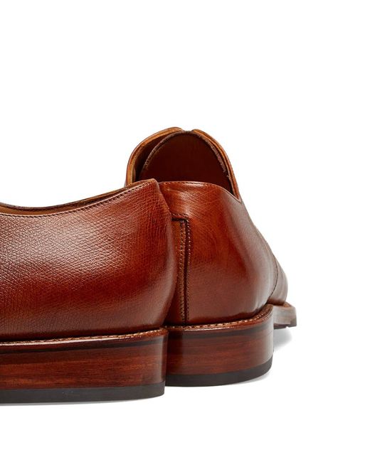 Grenson Leather Curt Dainite Sole Derby Shoe In Brown For Men