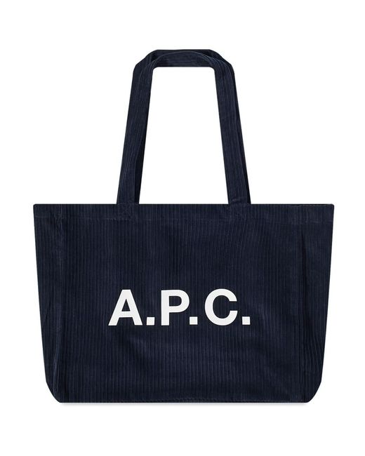 A.P.C. Diane Corduroy Shopping Tote in Blue for Men | Lyst