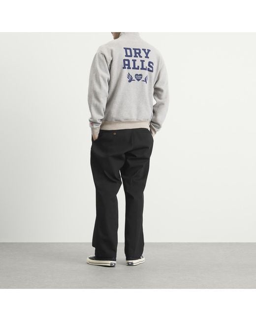 Human Made Gray Half-Zip Sweatshirt for men