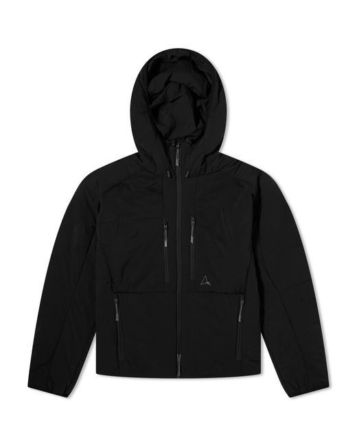 Roa Black Micro Ripstop Synthetic Stretch Down Jacket for men