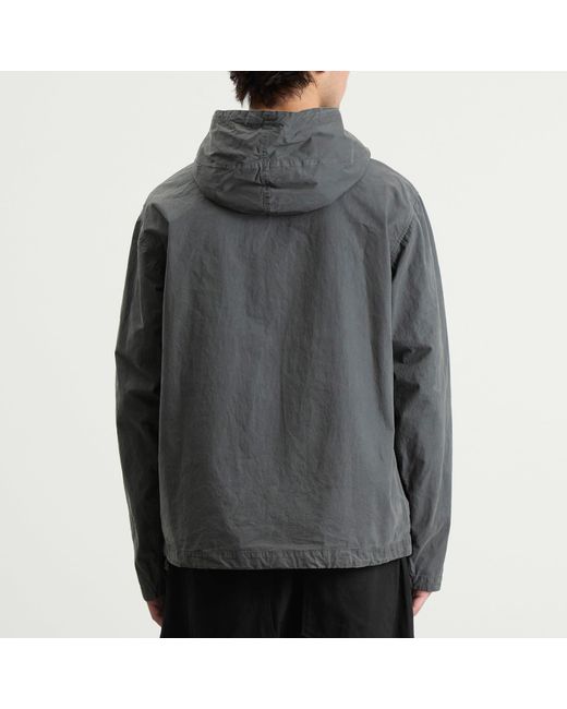 C P Company Gray Micro-Reps Hooded Lens Jacket for men