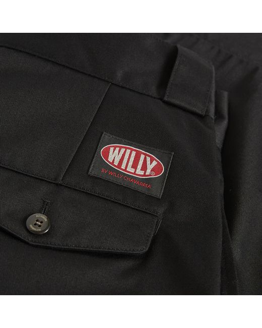 Willy Chavarria Black Borracho Chino Short for men