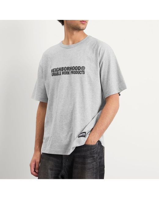 Neighborhood Gray Sheltech Logo T-Shirt for men