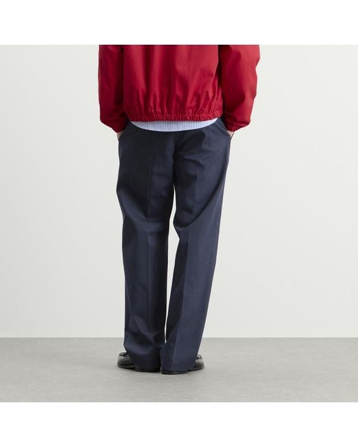 Drole de Monsieur Blue Golfer Cotton Pants for men