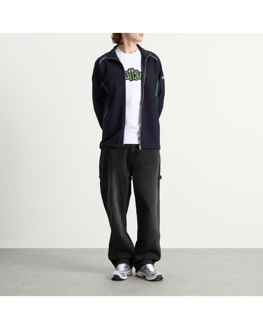 Butter Goods Black Warped Track Jacket for men