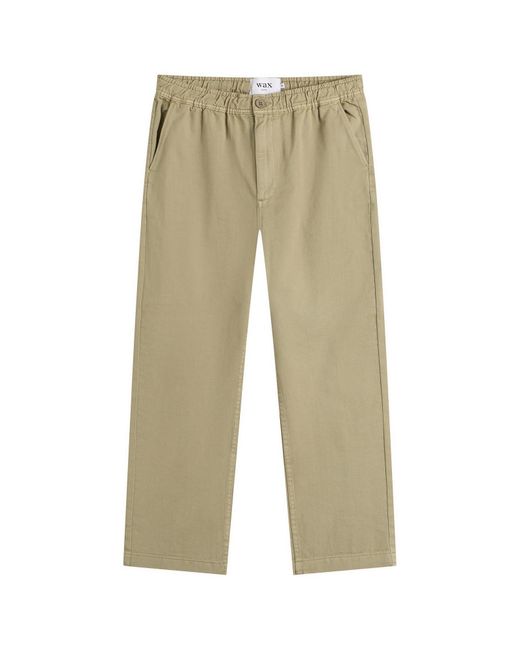 Wax London Natural Kurt Twill Trousers for men
