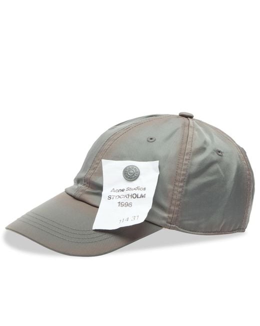 Acne Gray Cuddy Nylon Cap for men