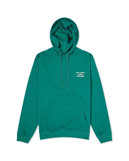 Drole de Monsieur Green Not From Paris Madame Hoodie Forest for men