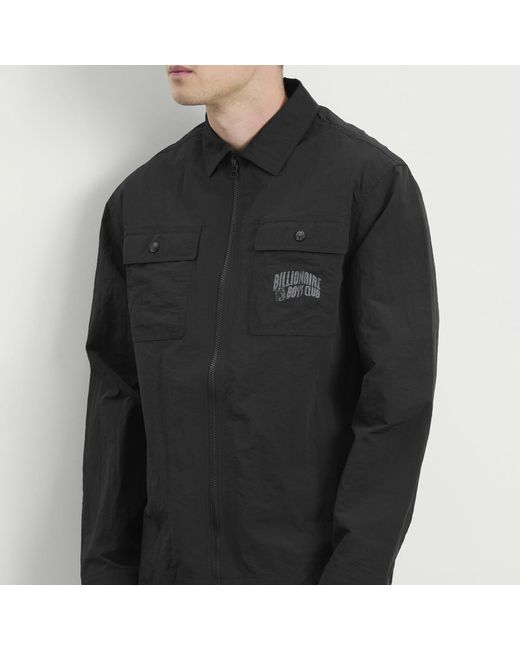 BBCICECREAM Black Arch Logo Nylon Overshirt for men