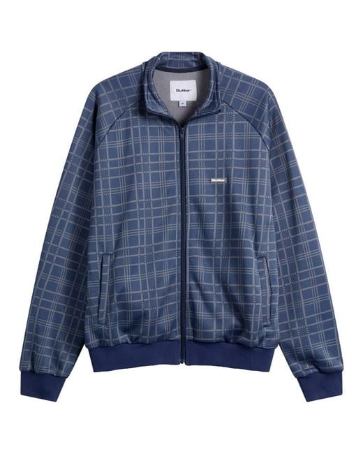 Butter Goods Blue Tricot Track Jacket for men