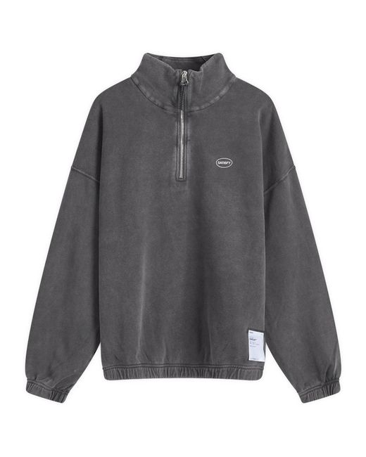 Satisfy Gray Softcell Half-Zip Sweatshirt for men