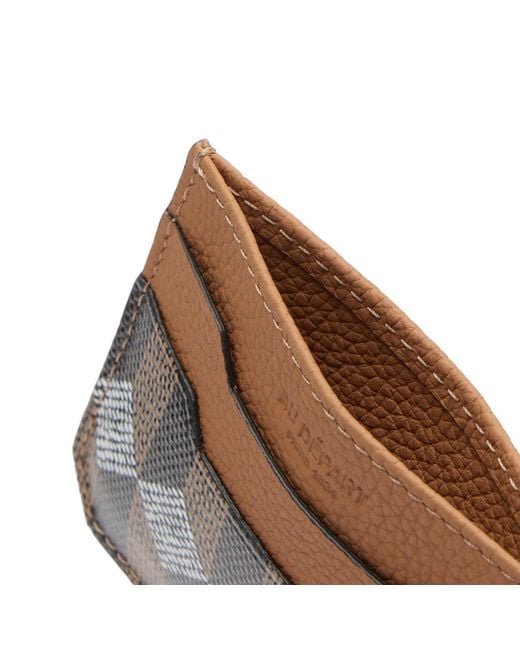 AU DEPART Brown Card Holder