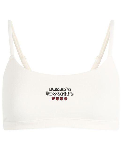 Skims Red X Cpfm Cotton Jersey Scoop Bralette 2-Pack