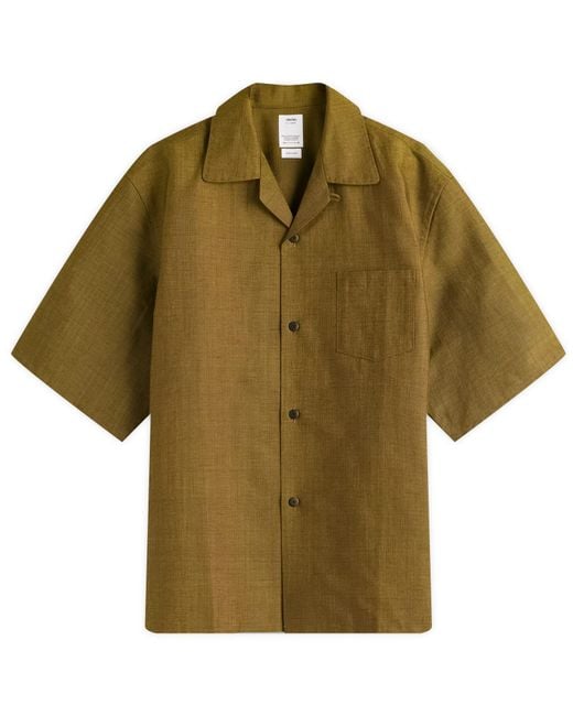 Visvim Green Keesey Silk Chambray Vacation Shirt for men